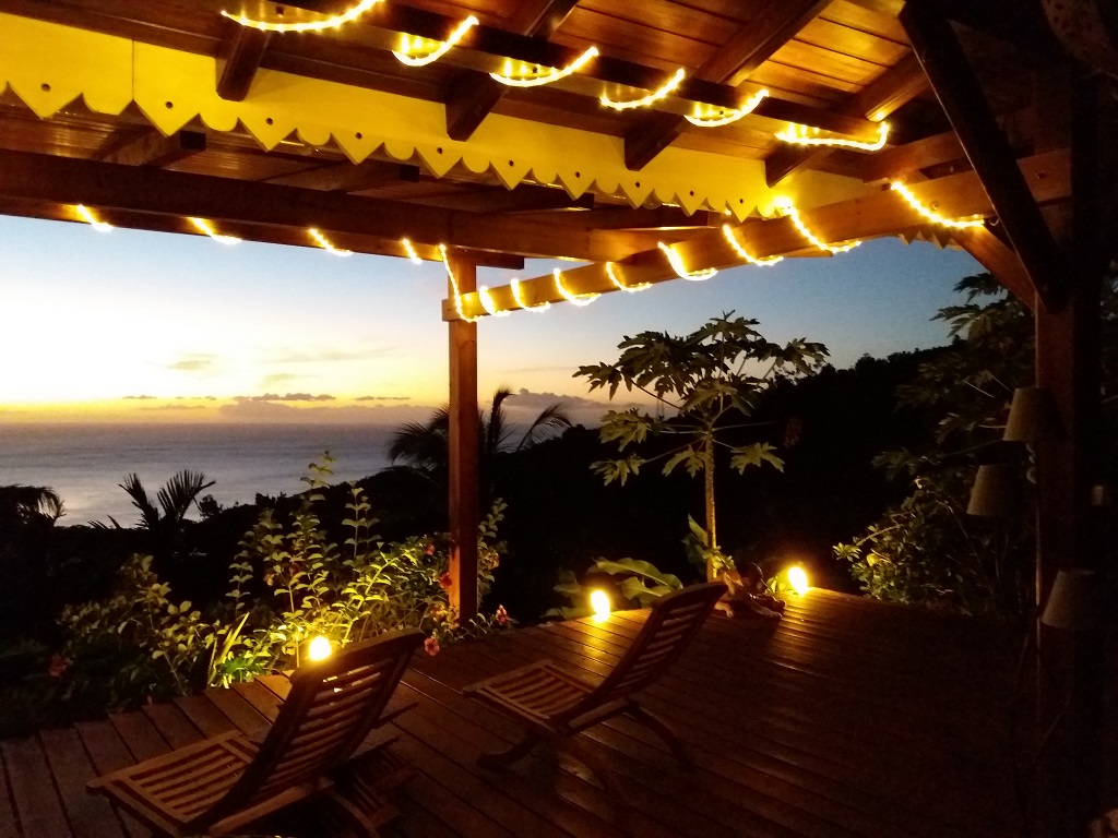 Terrasse du bungalow O'ZION